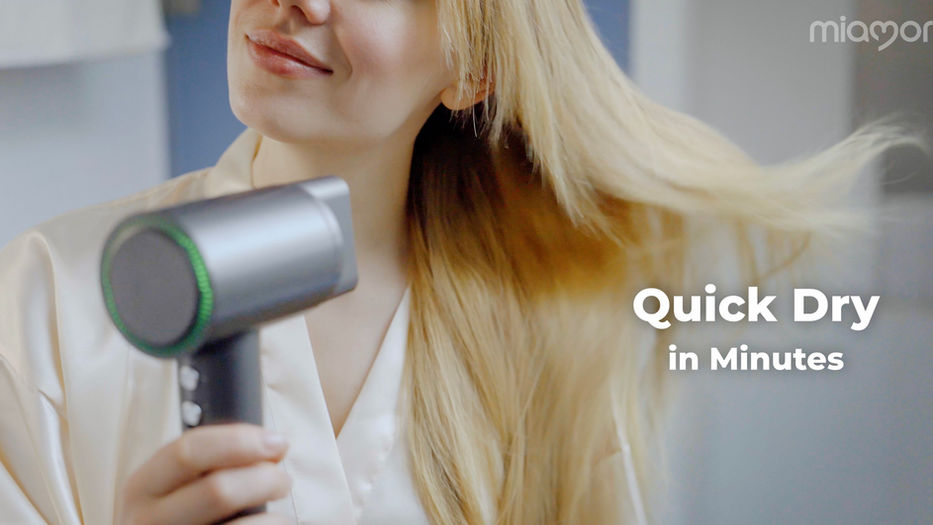 A Compact Yet Powerful Hair Dryer Advertisement